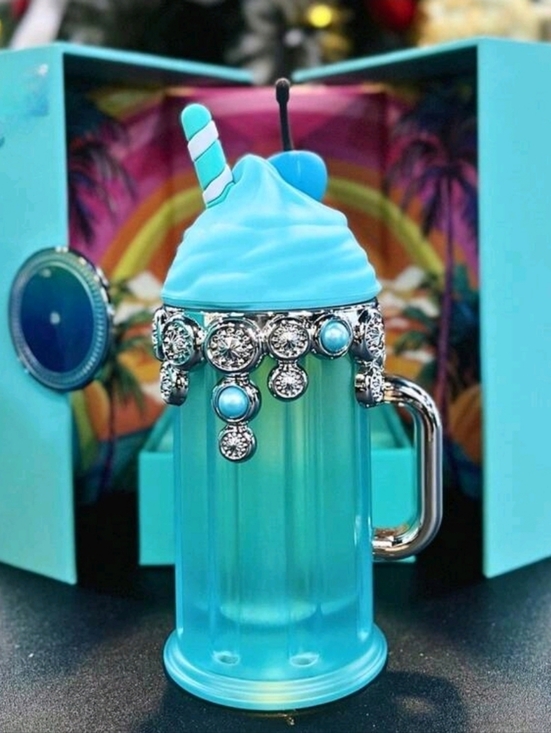Armaf Other - Armaf Island Bliss Perfume Turquoise Jeweled Milkshake Bottle
